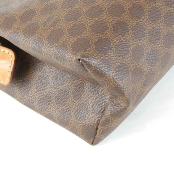 CELINE Macadam Pattern Pouch / Leather Brown Women's 1355240910434T - Picture 4 of 9